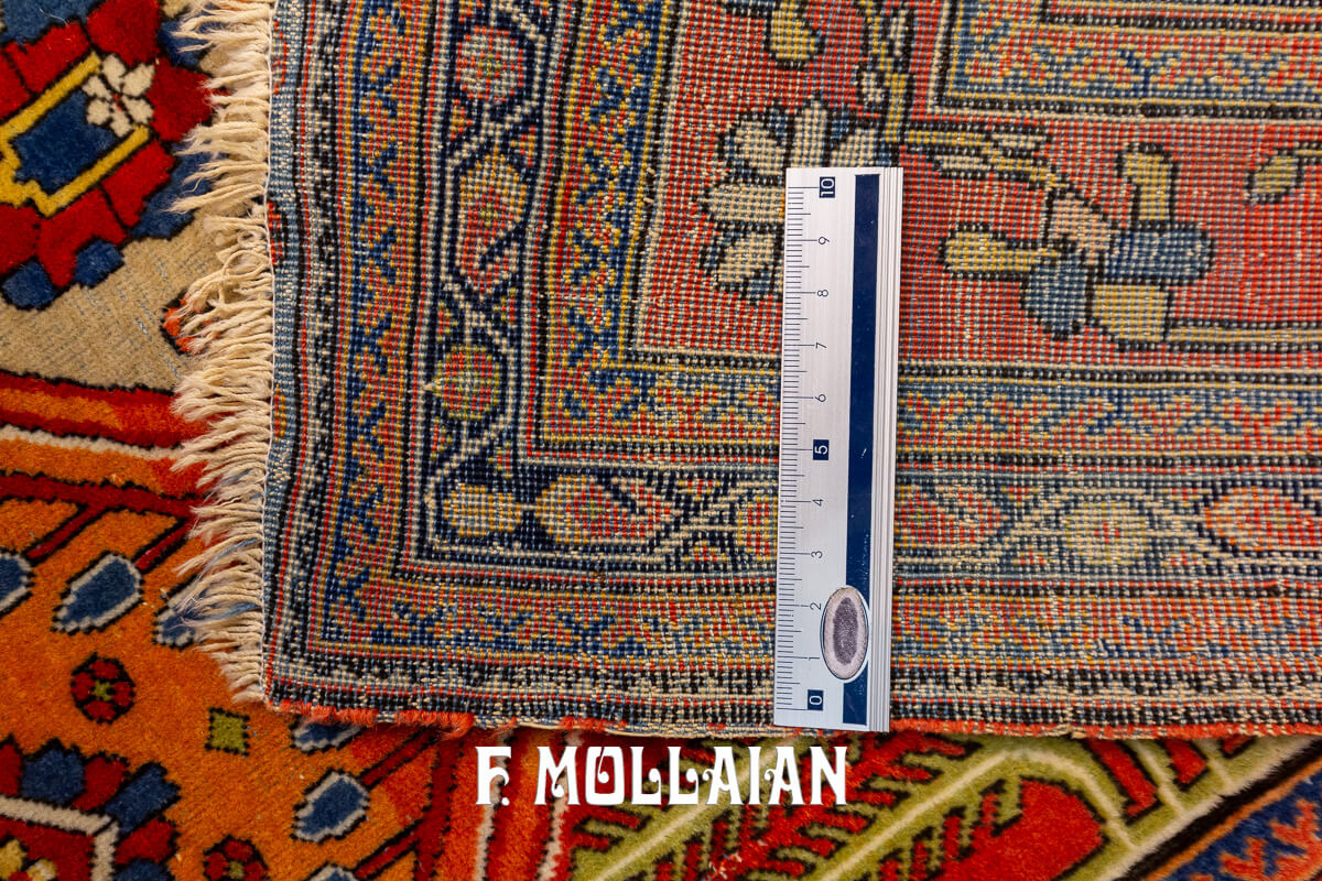 Kashan Mohtasham Rug Highly Unique n°:669436